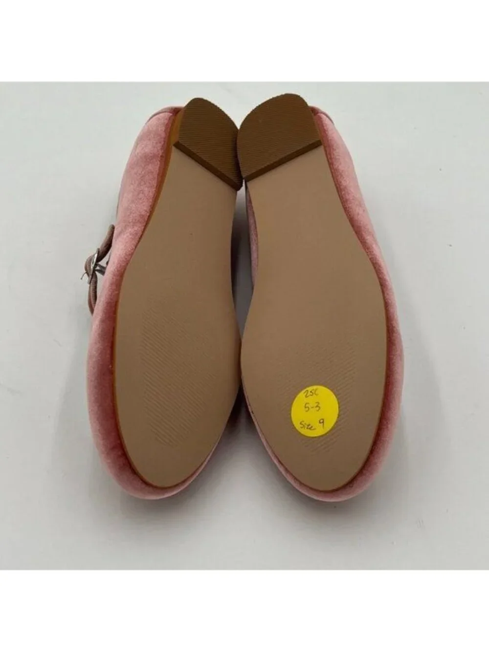 Pazzion Pink Cute Closed Toe Mary Jane Flats Strappy Slip On Pumps Walking Shoes